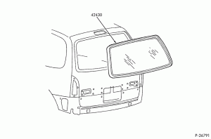 MOULDING - REAR WINDOW - FIXED
