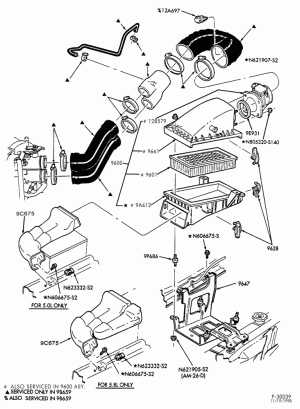8 CYL. 5.8L - GAS-Air cleaner