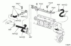 HEATERS-Heater hose installation