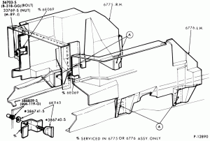 8 CYL. 8.2L (501 C.I.D.) DIESEL DETROIT 990-LN600/700-R.H. and L.H. (upper)