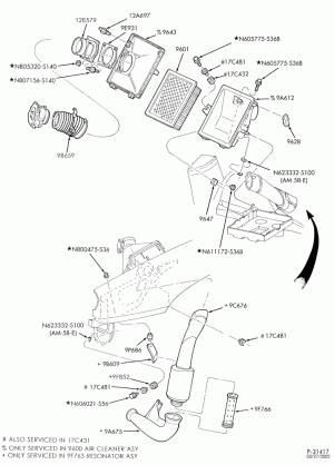 6 CYL. 3.0L - DOHC-Air cleaner