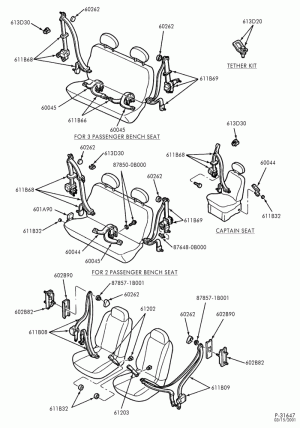 SEATS AND SEAT BELTS-Front & rear seat belt & shoulder harness-DM