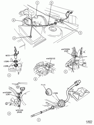 SPEEDOMETER, BUMPERS, MIRRORS AND WIPERS-Speedometer cable