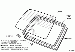 Стекло заднее