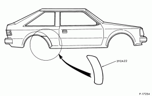 BODY SIDES AND QUARTER-Stone shield - quarter panel