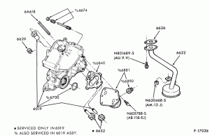 6 CYL. 3.8L (230 C.I.D.)-Oil pump