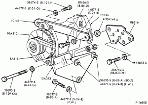 ALTERNATOR MOUNTING PARTS-L-LA-LL-LN-LNT-LS-LT-LTA-LTL-LTS900-6 cyl. 610 (10.0L) & 855 (14.0L) Cum. diesel-Delco