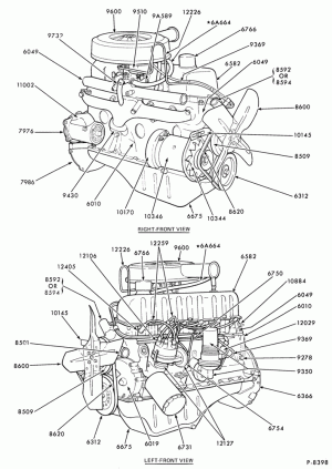 6 CYL. 3.3L (200 C.I.D.)-Engine assy.