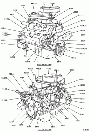 6 CYL. 4.9L (300 C.I.D.)-Engine assembly