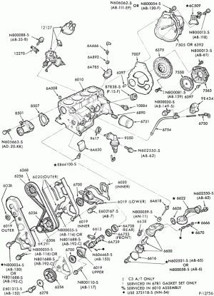 4 CYL. 2.3L (140 C.I.D.) - OHC-Oil pump