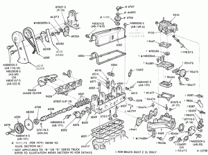 4 CYL. 2.3L (140 C.I.D.)-Engine parts- external
