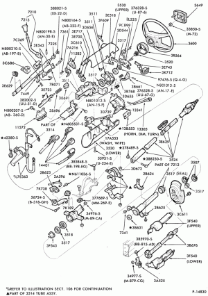 STEERING-Steering column - A/T - column shift - tilt wheel