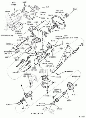 AOT TYPE - EXTERNAL PARTS-EXTERNAL PARTS- steering column - floor shift - fixed wheel-F,J