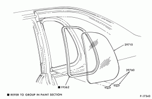 BODY SIDES AND QUARTER-Window parts  - quarter- Thunderbird