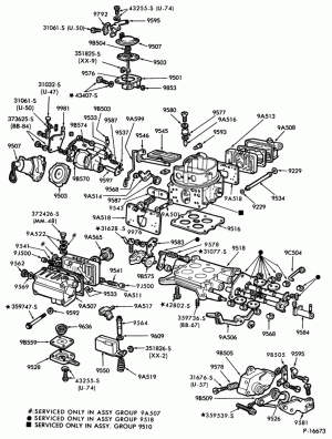 8 CYL. 7.8L, 8.8L (477, 534 C.I.D.) GAS-4150-(Holley 4/B)