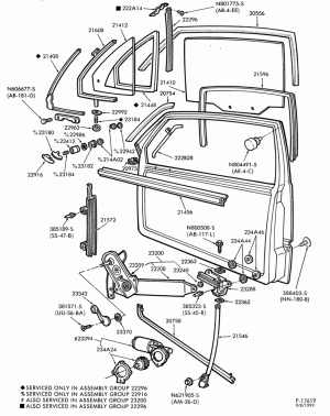 BODY SIDES AND QUARTER-Window parts - front door - w/air vent