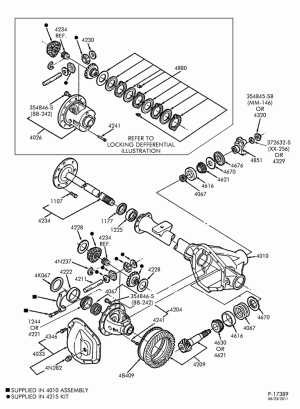 REAR AXLE-REAR AXLE- Dana (Spicer) 248 (60-1) locking & non-locking - semi float axle-E250/350