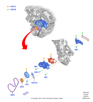 Насос  помпа системы охлаждения ДВС