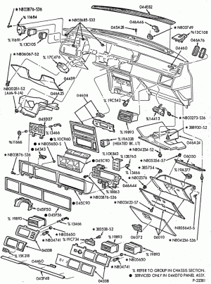 INSTRUMENT PANEL AND FLOOR-Instrument panel - Page A