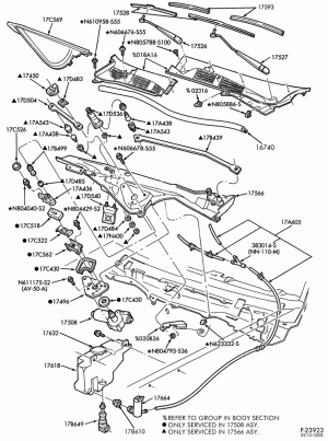 SPEEDOMETER, BUMPERS, MIRRORS AND WIPERS-Windshield wiper, washer & motor