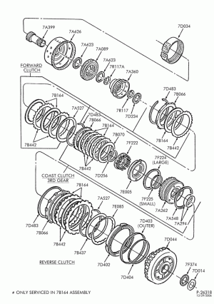 4EAT TYPE - INTERNAL PARTS-4EAT TYPE - clutches, gears, shafts, & related parts