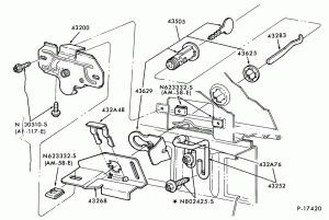 ROOF-Latch parts - luggage compartment