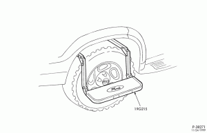 CONSOLE, DASH, WINDSHIELD-Tire step-E150/350