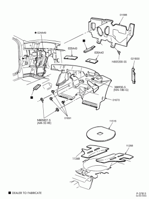 SOFT, INTERIOR TRIM-Floor insulators