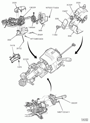 STEERING-Steering column - floor shift - Page A