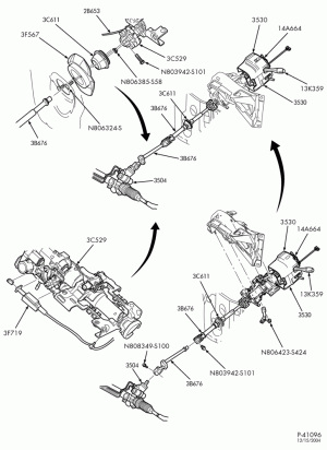STEERING-Steering column - floor shift - Page B