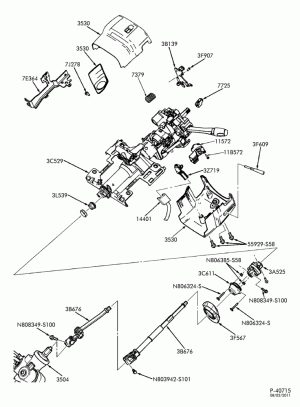 STEERING-Steering column - column shift - Page A