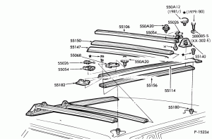 ROOF-Luggage carrier - roof mount - B/T 54, 58 & 61
