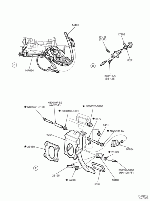 CHOKE, ACCELERATOR AND SPEED CONTROL-Speed control - passenger compartment - Page B