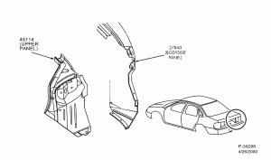 SHEET METAL-Trough tail lamp pocket