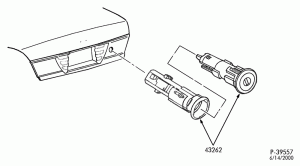 BODY SIDES AND QUARTER-Case & lock cylinder assembly