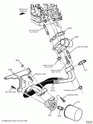 8 CYL. 5.4L - SOHC-Oil cooler & filter - with remote filter-TN