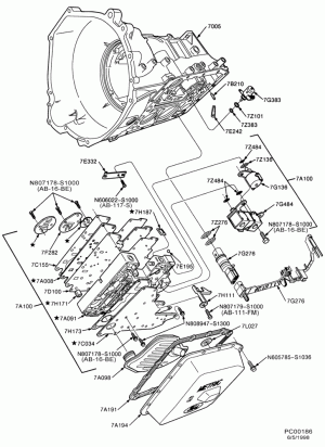4R70W TYPE - INTERNAL PARTS-Main control valve body (7A100)