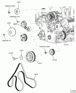 Привод ременный навесных агрегатов ДВС