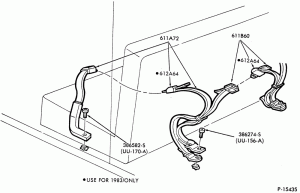 INSTRUMENT PANEL-Front seat belt - w/o retractor-F-FT600/900