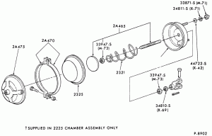 BRAKE AIR CHAMBER-MGM cam-type service brake air chamber-F-FT600/900