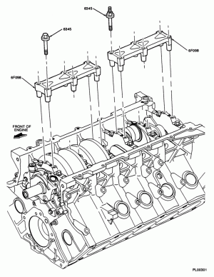 10 CYL. 6.8L-Bulkhead bearing support