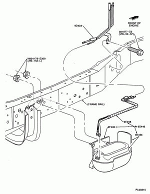 10 CYL. 6.8L-EGR vacuum reservoir & related parts