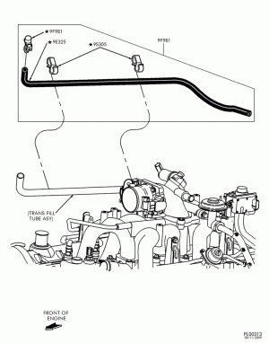 10 CYL. 6.8L-Evap service port & related parts