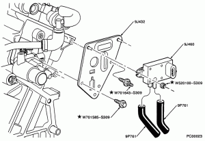 6 CYL. 3.0L - DOHC-Emission system - exhaust gas - recirculation (E.G.R.) - transducer