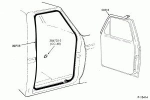 COWL-Weatherstrip-door opening-F-FT600/900