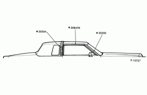WINDOW FRAME MOULDINGS - BODY TYPE 66