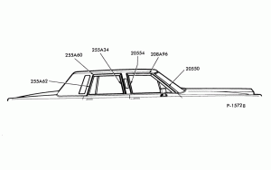 WINDOW FRAME MOULDINGS - BODY TYPE 54