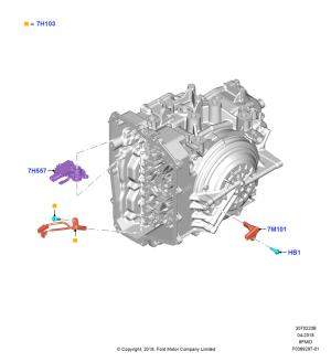 Transmission Modules and Sensors, 8 Speed Auto Trans 8F35; 06/SEP/2018
