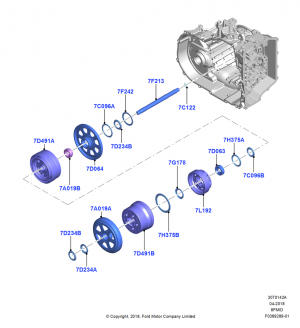 Planetary Gear Sets, 8 Speed Auto Trans 8F35; 06/SEP/2018