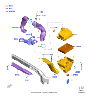 Air Cleaner, 2.0L EcoBoost (240PS); 06/SEP/2018